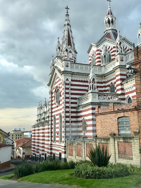 Santuario Nuestra Señora del Carmen, candy cane church, bogota, things to see in bogota, colombia tourist attractions