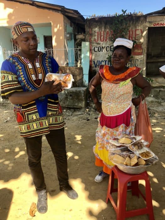 Best day trip from Cartagena, san Basilio de palenque, day trips from cartagena, what to do in cartagena, palenquera, woman selling sweets