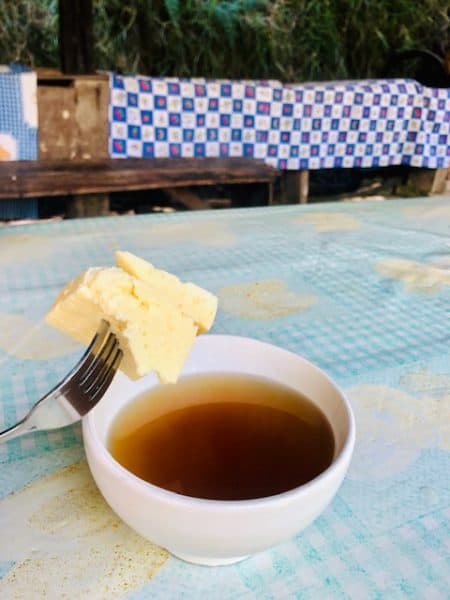 things to do in salento, salento colombia, valle de cocora, cheese and a hot brown drink, aguapanela
