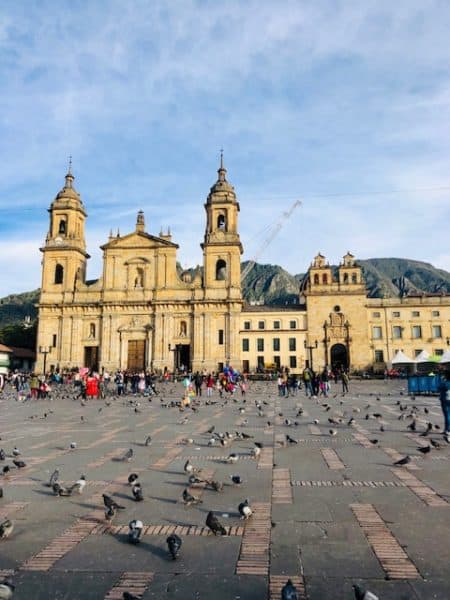 places to go in colombia, best places to visit in Colombia, colombia, colombia destinations, bogota, things to do in bogota, what to do in bogota, bogota cathedral, bolivar plaza, simon bolivar plaza