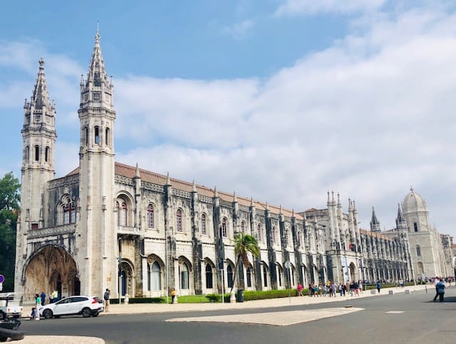 outside of the jeronimos monastery, portugal attractions, lisbon day trip, visit belem, what to see in lisbon, day trips from lisbon