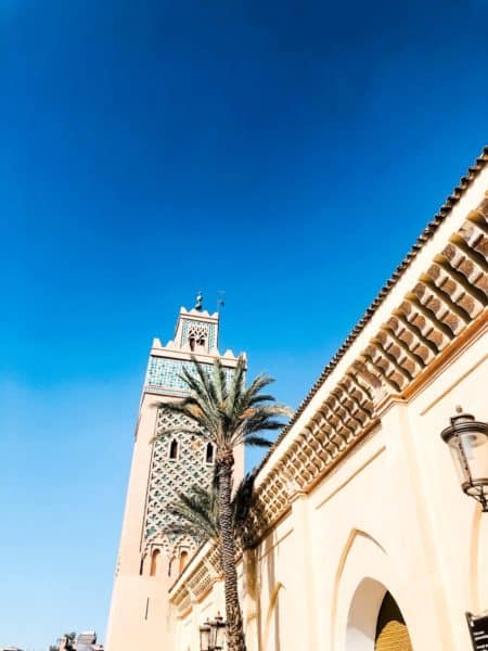 minaret, mosque, mosque minaret, marrakesh mosque, marrakech minaret, square minaret