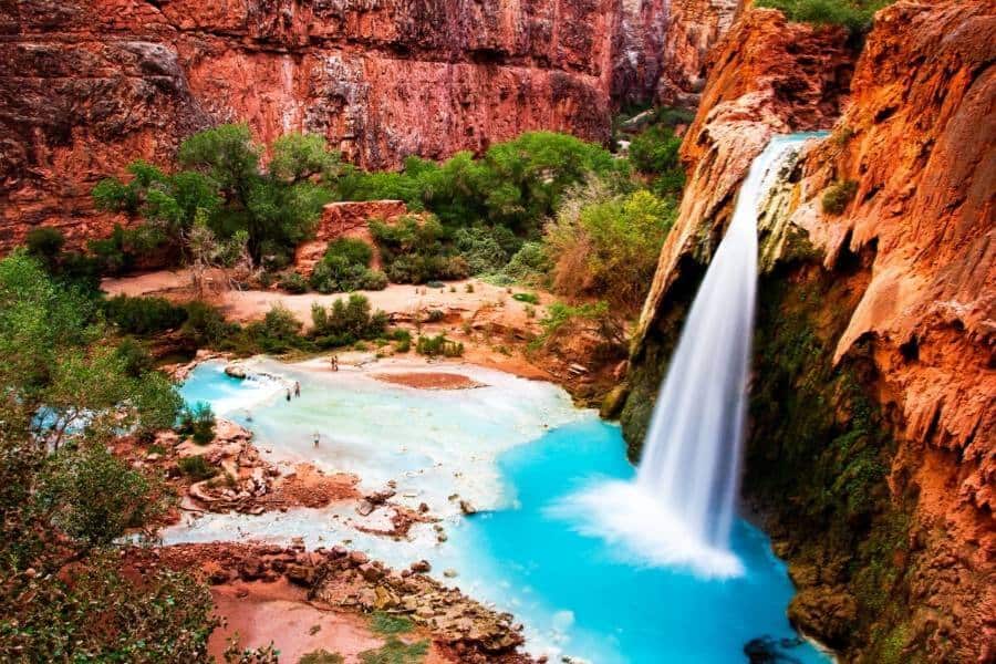 havasupai, havasupai falls, havasu falls, arizona travel, arizona waterfalls