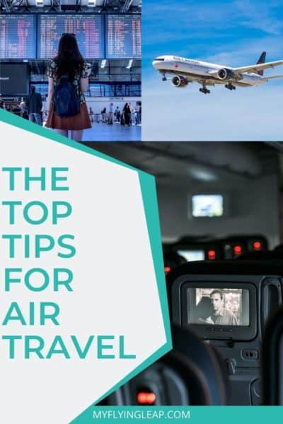 flight tips, travel tips, plane travel, airplane travel tips, man holding passport and boarding pass, tips for air travel