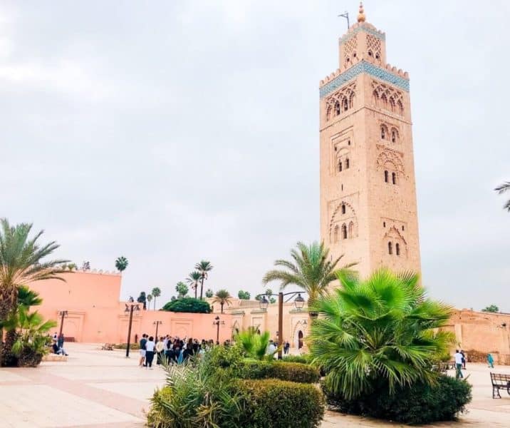 best places to visit in morocco, marrakech, koutoubia mosque, where to visit in morocco, morocco tourist attractions,
