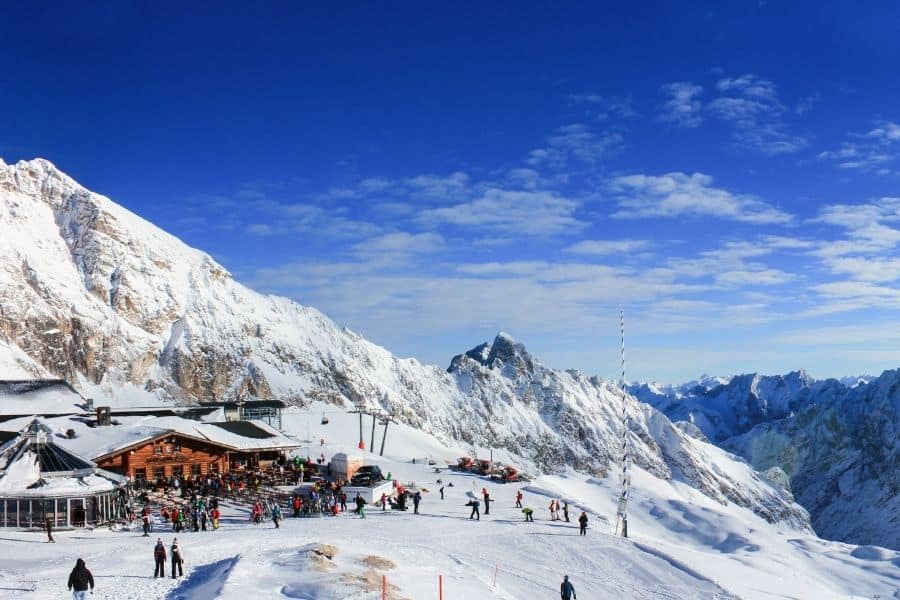 zugspitze, bavarian alps, bavarian alps skiing