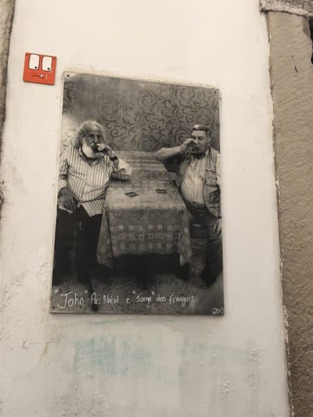 a tribute, ppicture of two men drinking, camilla watson, mouraria, mouraria neighborhood, mouraria lisbon
