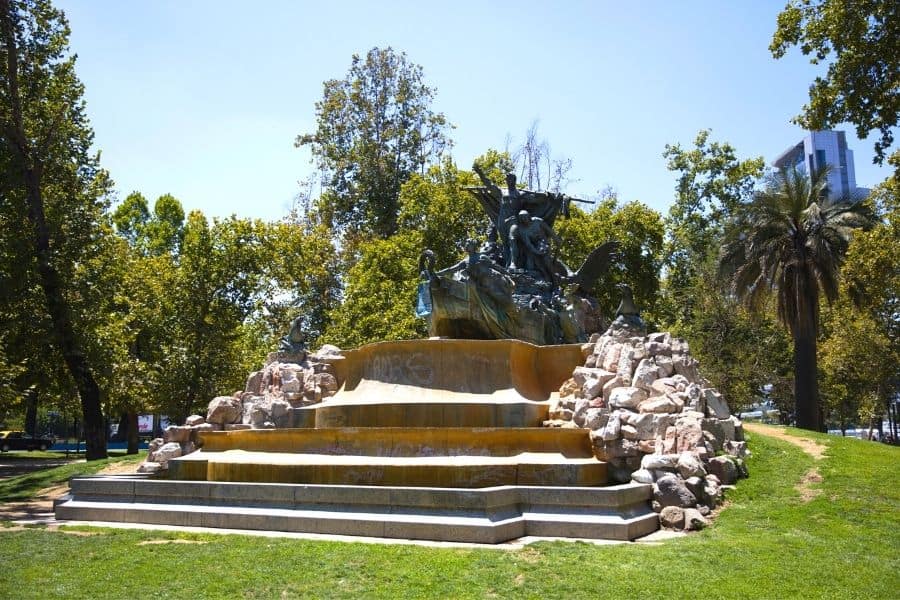 german fountain, parque forestal, famous places in chile, santiago chile tourist attractions