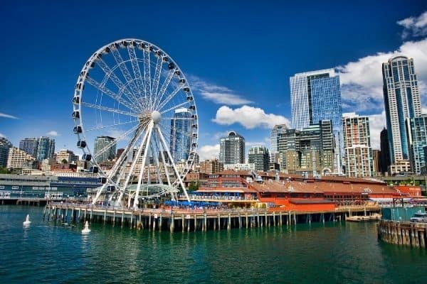 seattle sightseeing, places to visit in seattle, six things to do if you visit seattle, free things to do in seattle, best places to visit in seattle, seattle 3 day itinerary, 3 days in seattle, things to do in seattle, what to do in seattle, things to see in seattle, seattle great wheel, great wheel, seattle waterfront