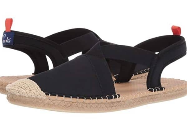 slingback espadrille water shoe, slingback espadrille water shoe black,  comfortable sandals for walking
