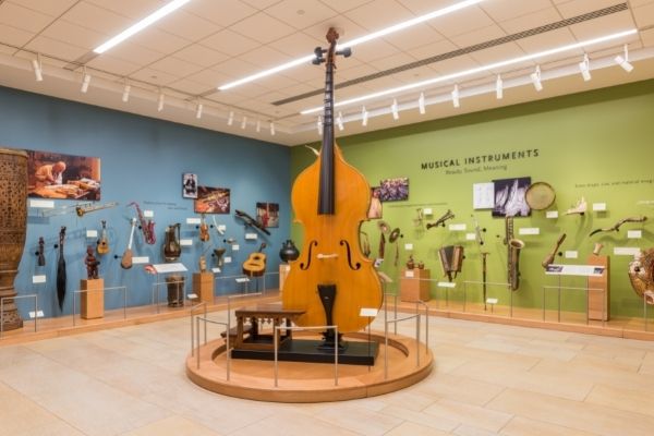 musical instrument museum, mim, chello and instruments