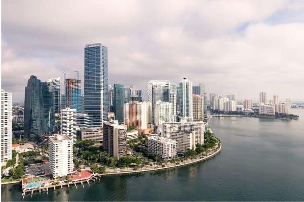 Aerial View of Miami Skyline