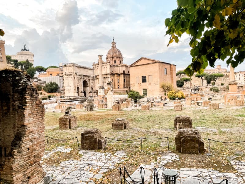 roman forum, 2 day rome itinerary