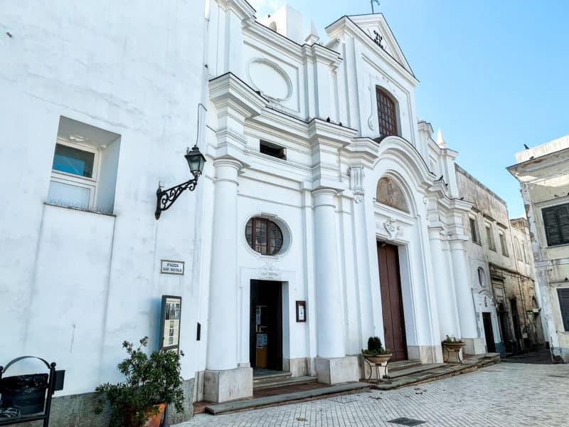 outside of anacapri church, things to see in anacapri