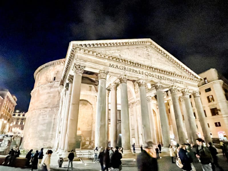 2 day itinerary rome, rome in one day, outside of the pantheon, rome 4 days itinerary