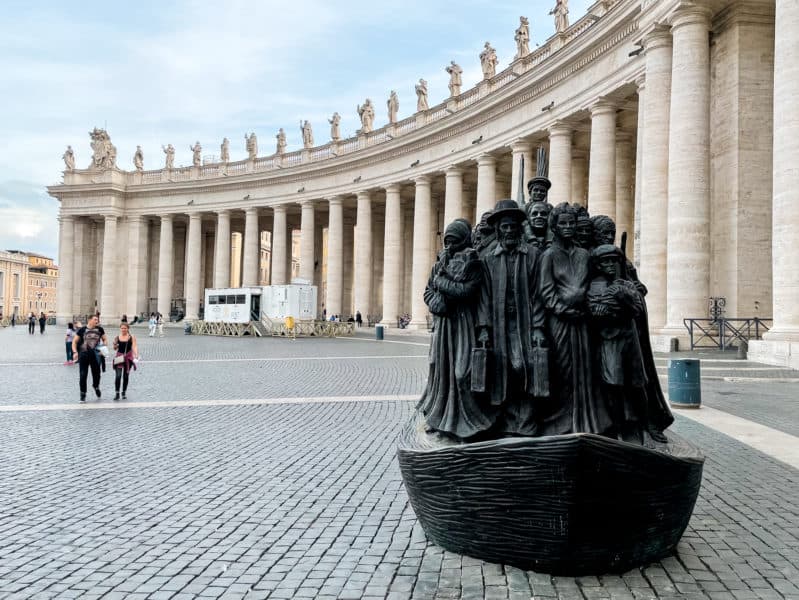 statue at st. peters square