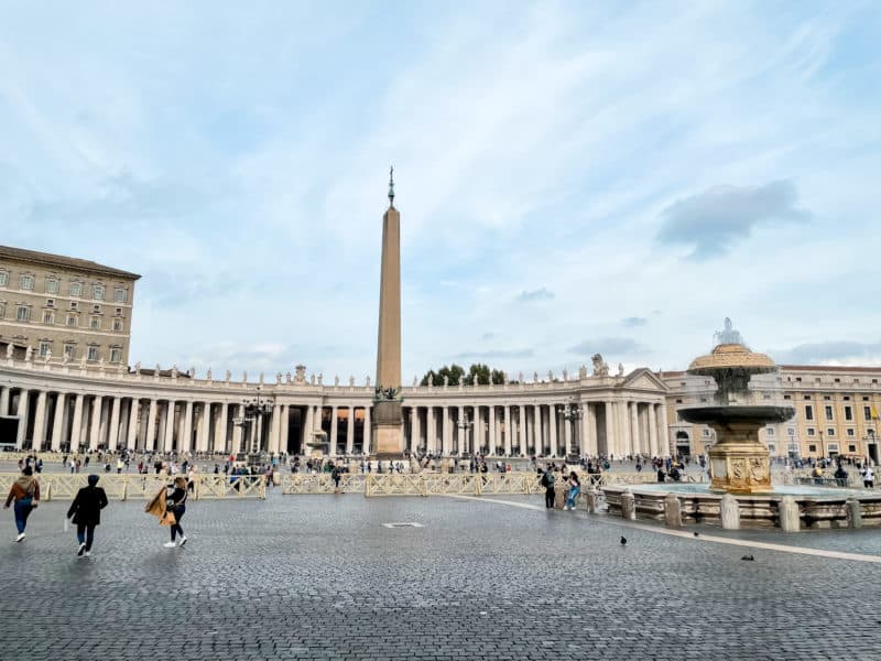 st peters square, one day in rome, 4 days in rome