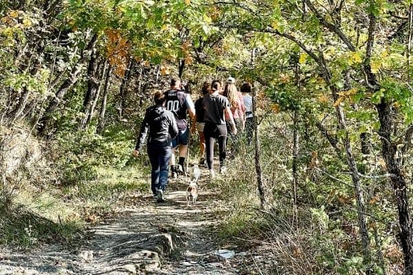 my group during one of the hikes