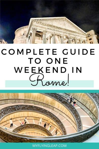 rome in weekend pin, rome itinerary