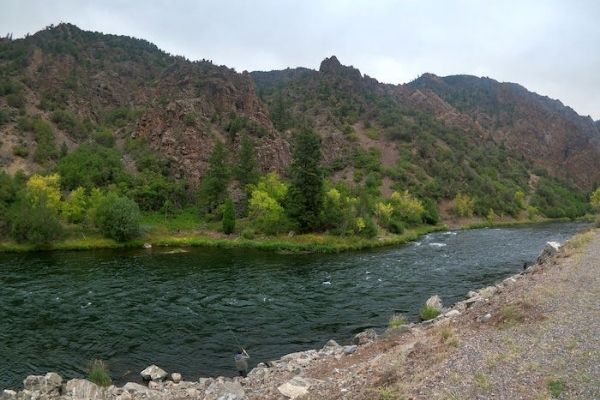 fishing in the river of black canyon national park, black canyon park, black canyon of the gunnison
