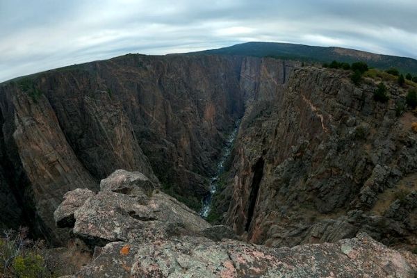 aeriel view of the canyon, black canyon of the gunnison, black canyon gunnison, black canyon park
