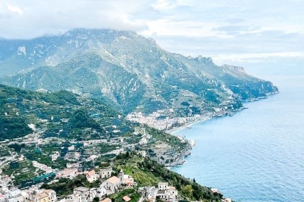 view of the amalfi coast, rome to the amalfi coast, towns amalfi coast