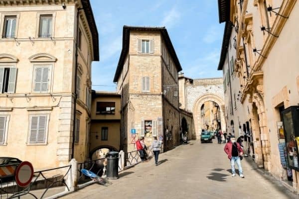 main gate of assisi, assisi italy