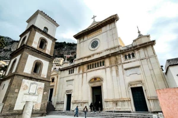 outdoor view of church in positano