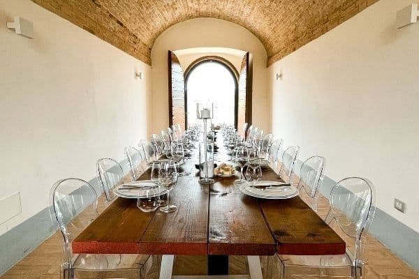 dining room of castle ramazzano