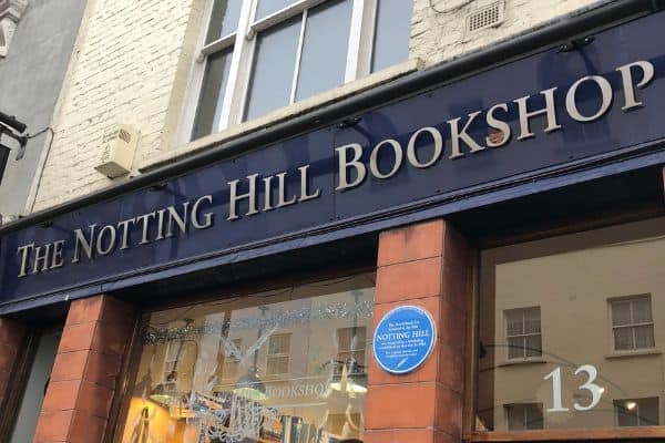 outside of notting hill bookshop, unusual things to do in london
