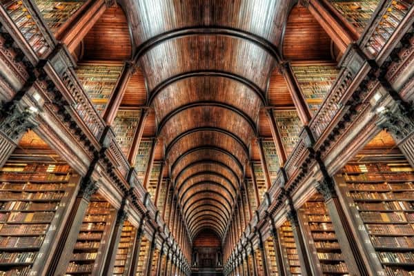 inside of trinity college library, 2 days in dublin, what to do in dublin, trinity college, trinity college library