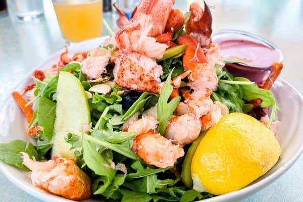 lobster salad, salad with lobster