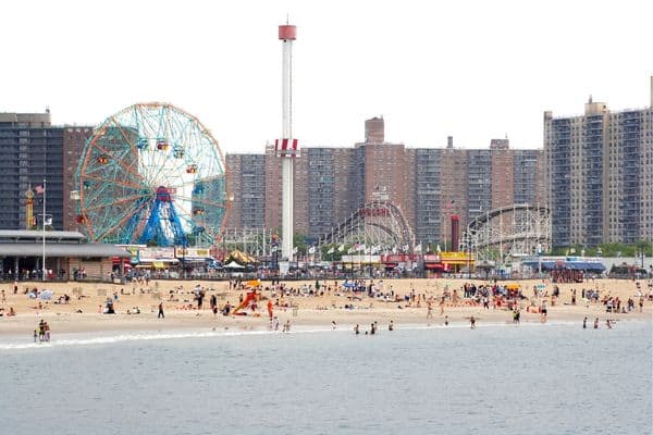 Coney Island & Brighton Beach, New York in the Off Season
