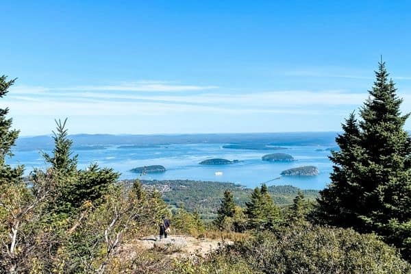 cadillac mountain, view from cadillac mountain, best time to visit acadia national park, acadia national park, acadia, bar harbor, maine, things to do in bar harbor
