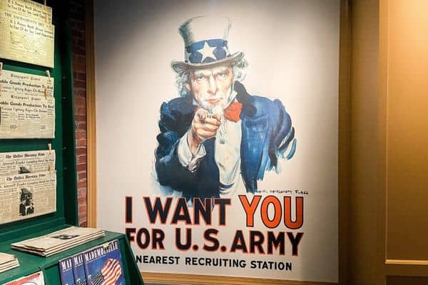 i want you for us army sign, uncle sam, wwii american experience