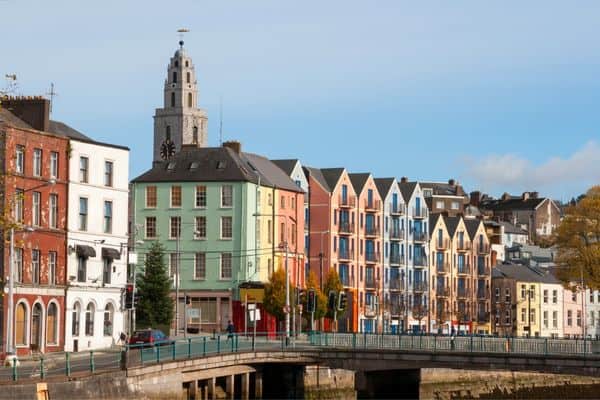 colorful buildings in cork, day trips from dublin