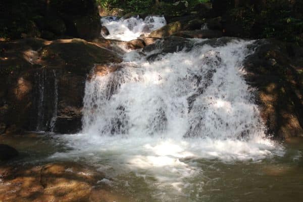 waterfall at one of the national parks near chanthaburi, chanthaburi weather 