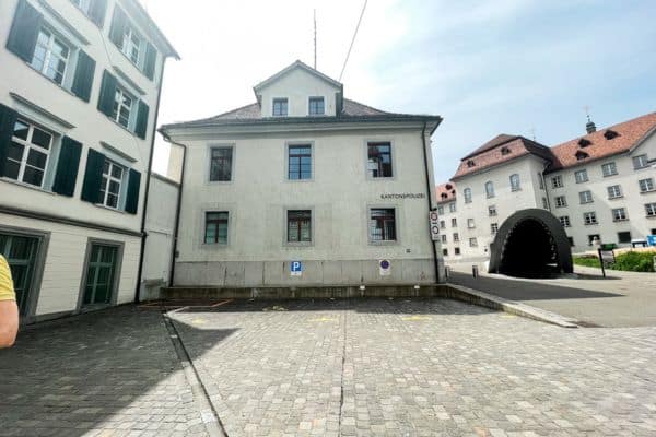 outside of the police station in st gallen, what to do in st gallen, st gallen switzerland